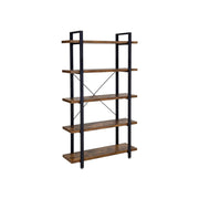 5 Shelf Industrial Style Open Bookcase by Vasagle