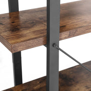 5 Shelf Industrial Style Open Bookcase by Vasagle
