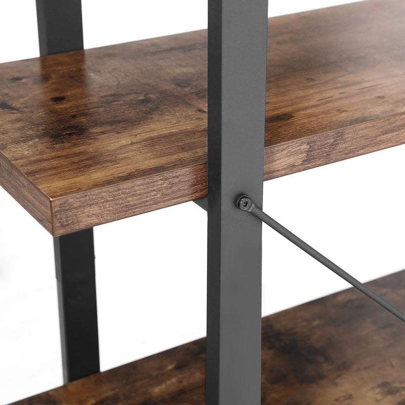 5 Shelf Industrial Style Open Bookcase by Vasagle