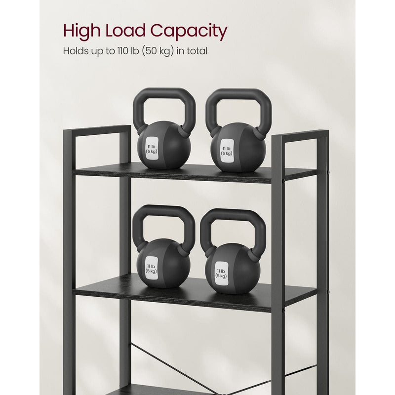 Vasagle 5 Tier Black Bookshelf