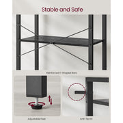 Vasagle 5 Tier Black Bookshelf