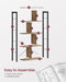 Vasagle 5 Tier Bookcase Rustic Black and Brown