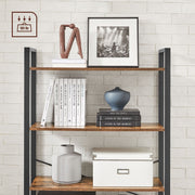 Vasagle 6 Tier Bookshelf, Rustic Industrial Style