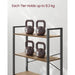 Rustic Industrial 6 Tier Bookshelf by Vasagle