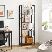 Vasagle 6 Tier Industrial Bookcase For Small Spaces