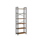 Vasagle 6 Tier Industrial Bookcase For Small Spaces