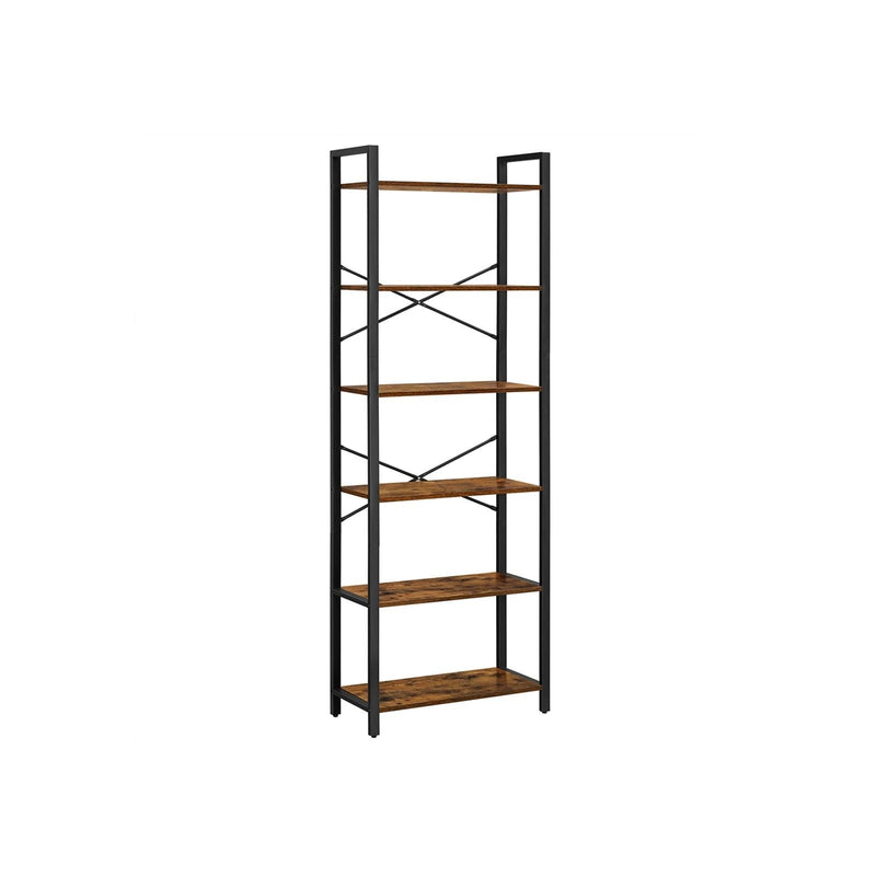 Vasagle 6 Tier Industrial Bookcase For Small Spaces