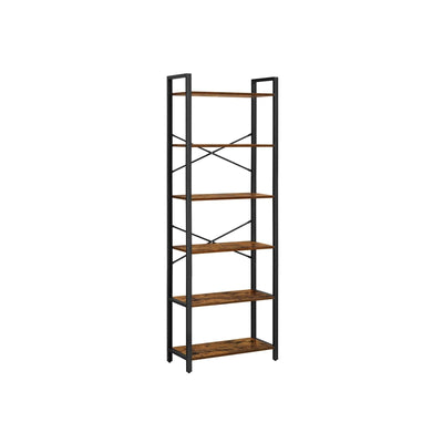 Vasagle 6 Tier Industrial Bookcase For Small Spaces