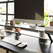 Vasagle Black Corner Computer Desk With Monitor Stand For Home Office