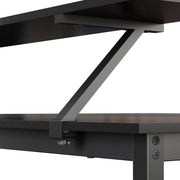 Vasagle Black Corner Computer Desk With Monitor Stand For Home Office