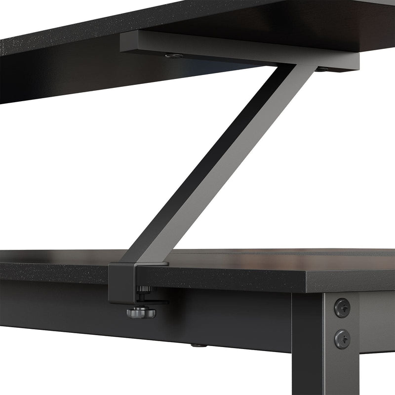 Vasagle Black Corner Computer Desk With Monitor Stand For Home Office