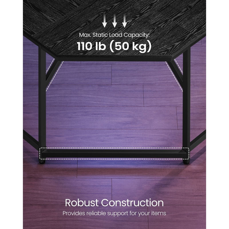Vasagle Black Corner Desk For Home Office