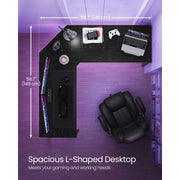 Vasagle Black Corner Desk For Home Office