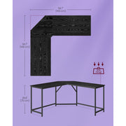 Vasagle Black Corner Desk For Home Office