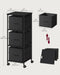 Vasagle Black Filing Cabinet 3 Drawers For Home Office