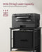 Vasagle Black Filing Cabinet 3 Drawers For Home Office
