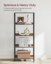 Vasagle Bookcase With 5 Shelves