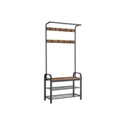 Vasagle Coat Rack With Shoe Storage Bench