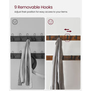 Vasagle Coat Rack With Shoe Storage Bench