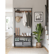 Vasagle Coat Rack With Shoe Storage Bench