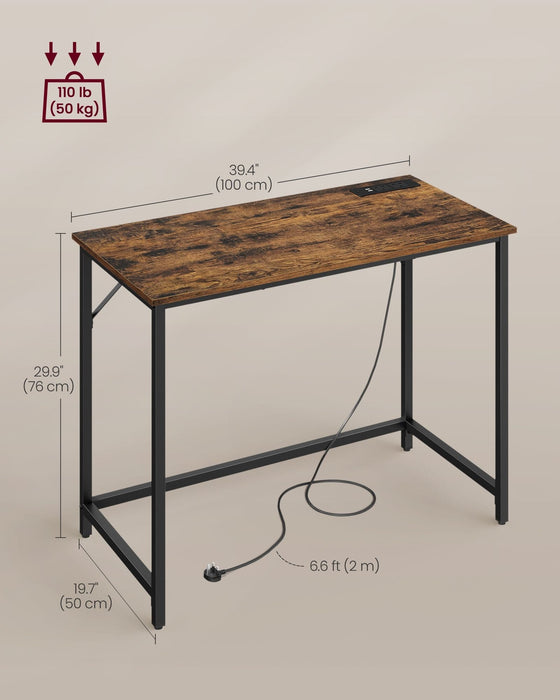 Vasagle Computer Desk With LED Lights