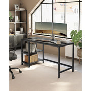 Computer Desk With Shelves 140 cm Wide For Home Office by Vasagle