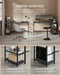 Computer Desk With Shelves 140 cm Wide For Home Office by Vasagle