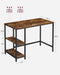 Computer Desk With Shelves 140 cm Wide For Home Office by Vasagle
