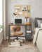 Computer Desk With Shelves 140 cm Wide For Home Office by Vasagle