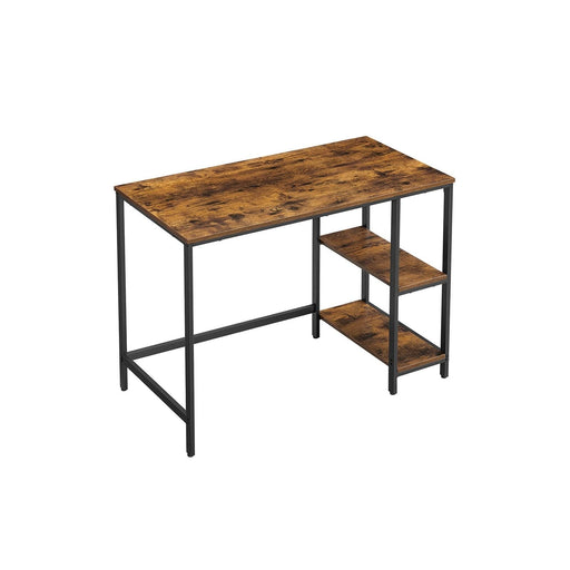 Computer Desk With Shelves 140 cm Wide For Home Office by Vasagle