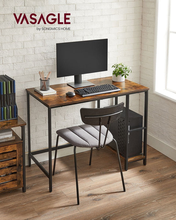 Computer Desk With Shelves 140 cm Wide For Home Office by Vasagle