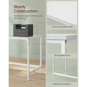 Computer Desk With Shelves 140 cm Wide For Home Office by Vasagle