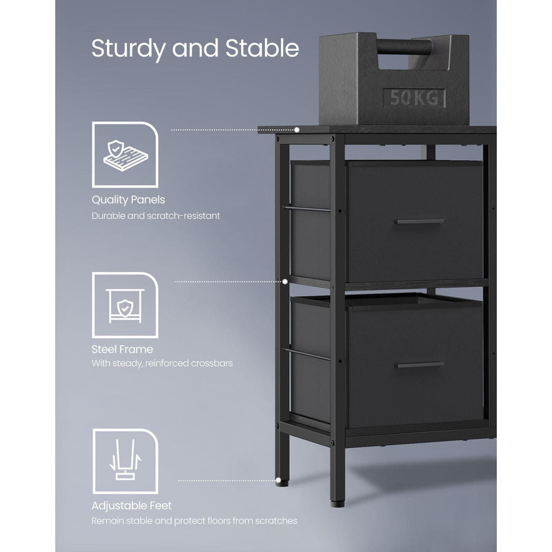 Vasagle Corner Desk With Drawers For Home Office