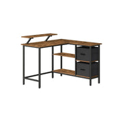 Vasagle Corner Desk With Drawers For Home Office