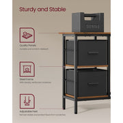 Vasagle Corner Desk With Drawers For Home Office