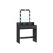 Image of a Black Vasagle Dressing Table with LED Light Up Mirror and Drawers