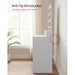 Image of a White Vasagle Dressing Table with LED Light Up Mirror and Drawers