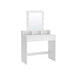 Image of a White Vasagle Dressing Table with LED Light Up Mirror and Drawers