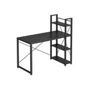 Vasagle Black Computer Desk With Shelves For Home Office
