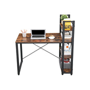 Computer Desk With Shelves Vintage Brown For Home Office by Vasagle