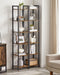 Industrial 40cm Wide Bookcase With 6 Shelves by Vasagle
