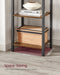 Industrial 40cm Wide Bookcase With 6 Shelves by Vasagle