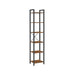 Industrial 40cm Wide Bookcase With 6 Shelves by Vasagle