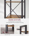 Industrial 40cm Wide Bookcase With 6 Shelves by Vasagle