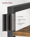 Industrial 40cm Wide Bookcase With 6 Shelves by Vasagle
