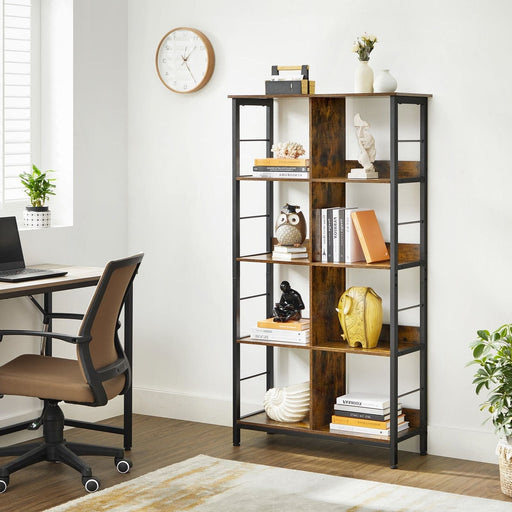 Image of a Vasagle Industrial Bookcase With 4 Shelves