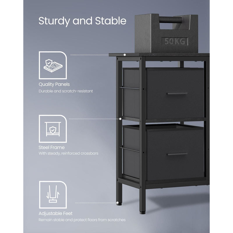 Vasagle L Shaped Home Office Desk with Drawers, 135cm Wide