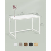 Vasagle Small White Desk For Home Office Study or Bedroom