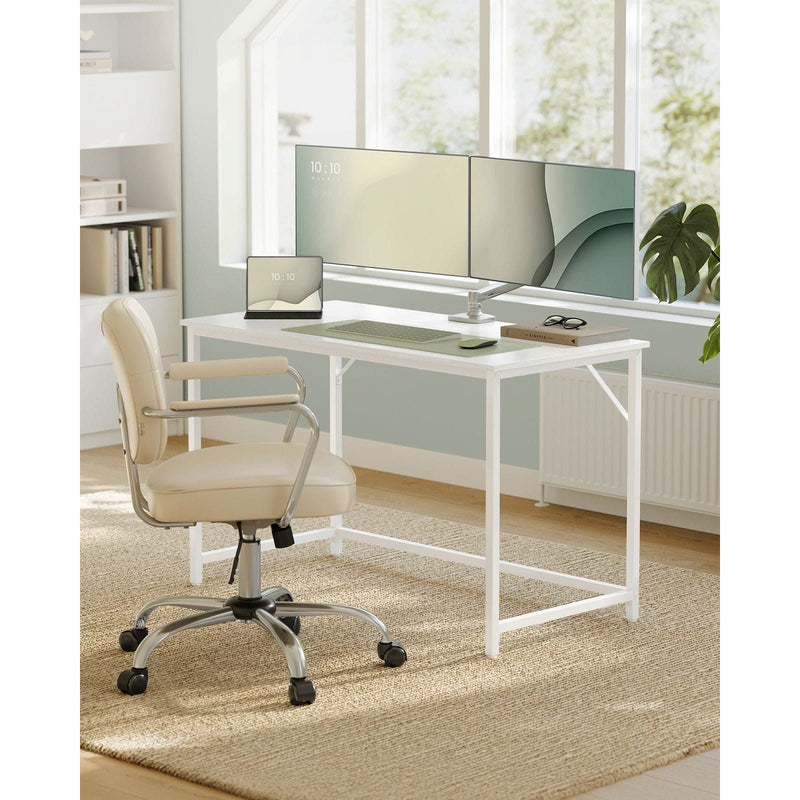 Vasagle Small White Desk For Home Office Study or Bedroom