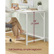Vasagle Small White Desk For Home Office Study or Bedroom